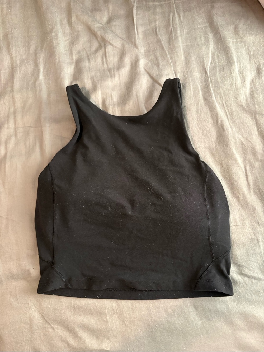 lululemon athletica Black High-Neck Align Cropped Tank